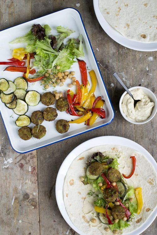 Falafel Wraps Met Gegrilde Groenten Brenda Kookt