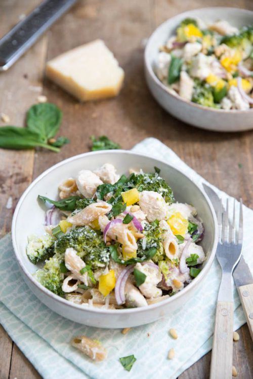 Romige Pasta Met Broccoli En Kip Brenda Kookt Pastarecept