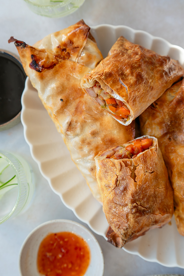 Ham/kip loempia's