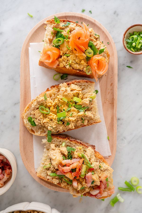 Eiersalade recept, met drie variaties