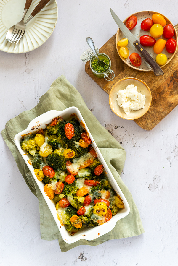 Broccoli caprese ovenschotel