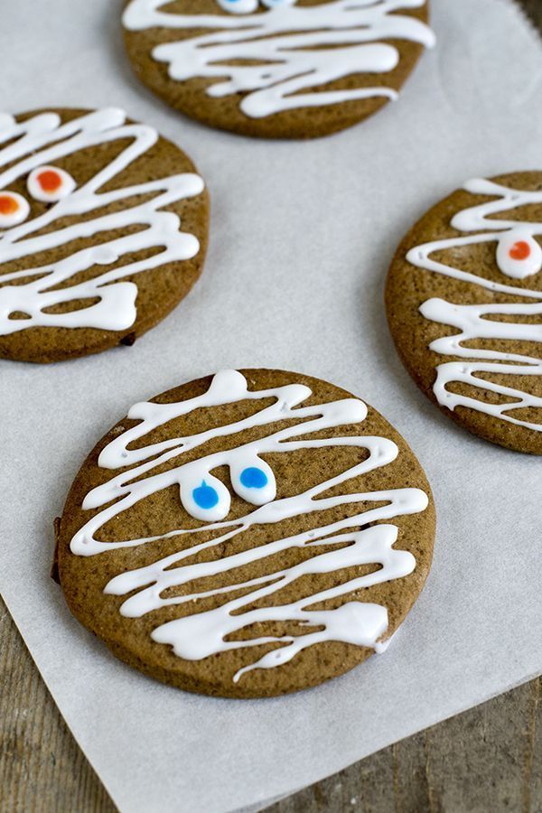 Mummy koekjes maken halloween
