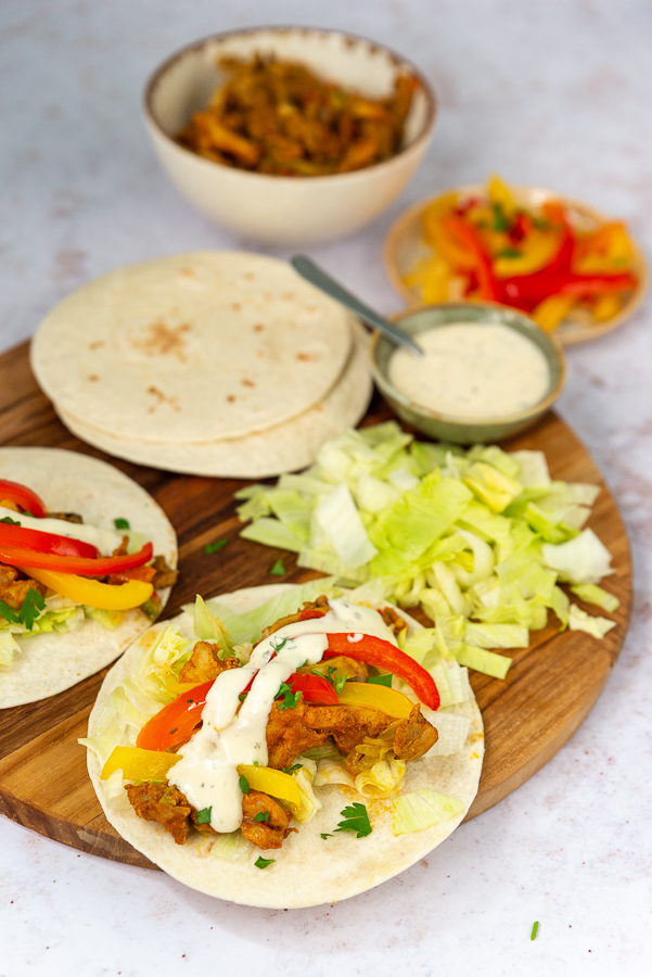 Wrap met kipshoarma