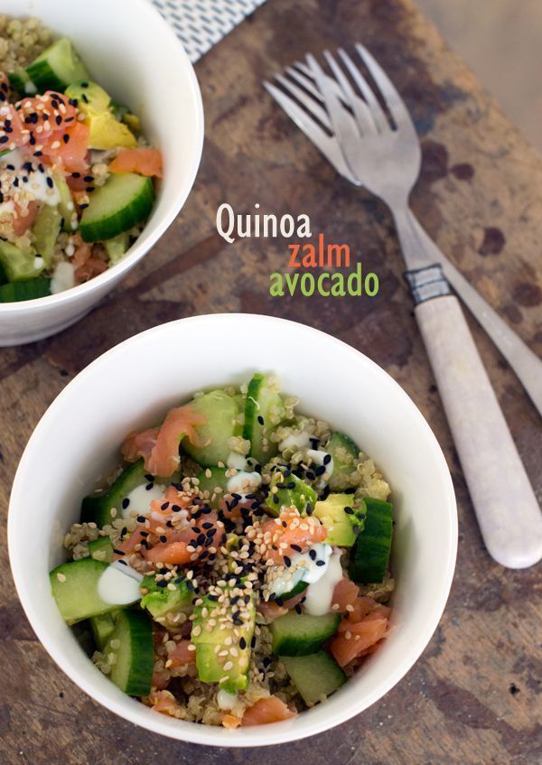 quinoa salade zalm avocado txt