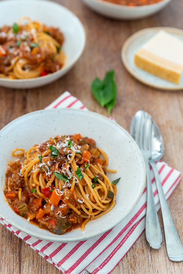 makkelijke maaltijden - spaghetti bolognese