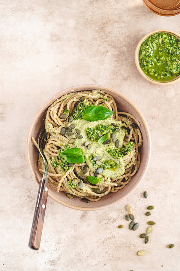 Spaghetti met broccolipesto