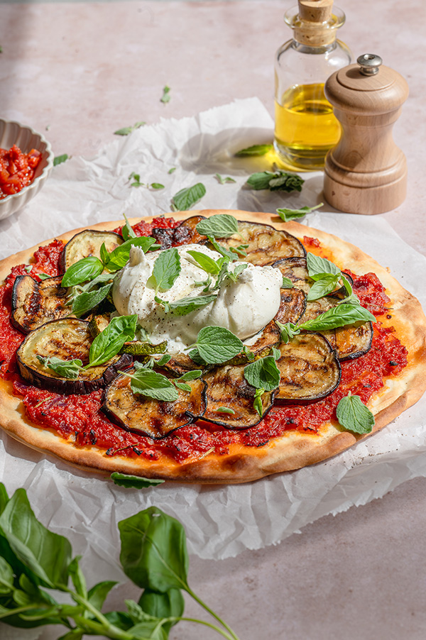 Ratatouillepizza met burrata