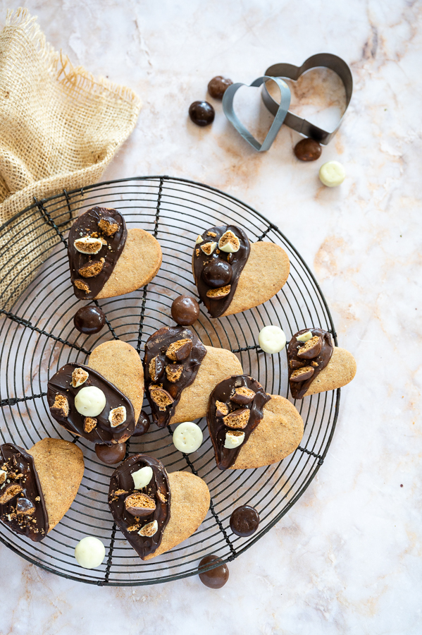 Speculaaskoeken met chocolade kruidnoten Hartekindbakt