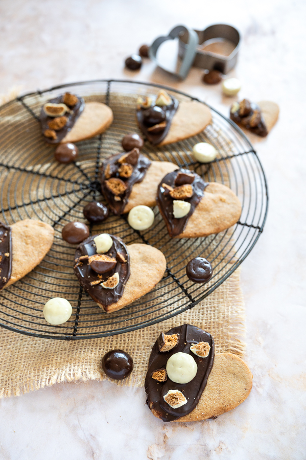 Speculaaskoeken met chocolade kruidnoten Hartekindbakt