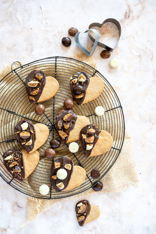 Speculaaskoeken met chocolade kruidnoten Hartekindbakt