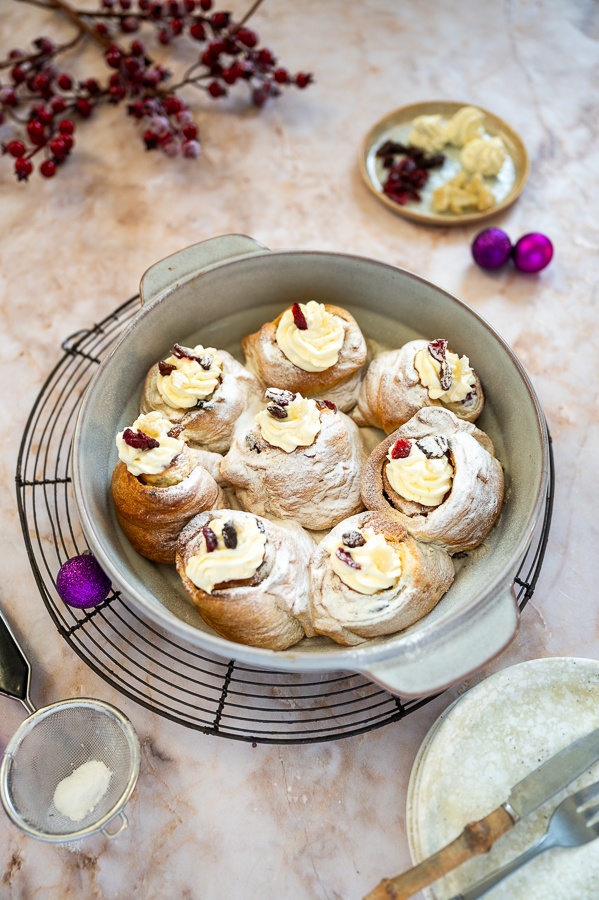 Romige kerstbroodjes