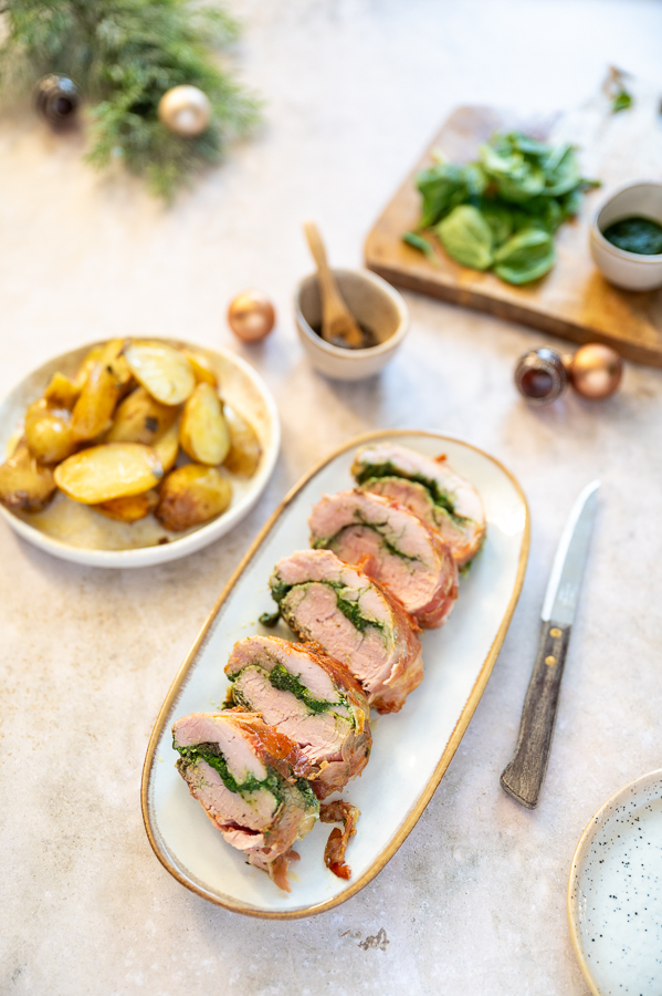 Gevulde varkenshaas met truffeltapenade