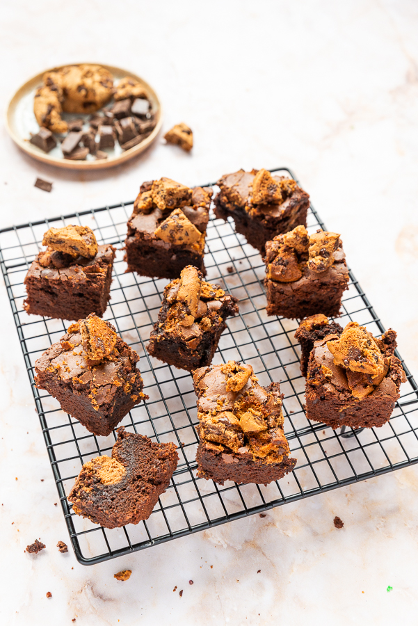 Brownies met chocolate chips