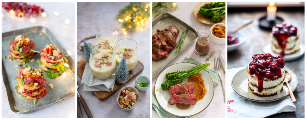 Kerstmenu met vlees