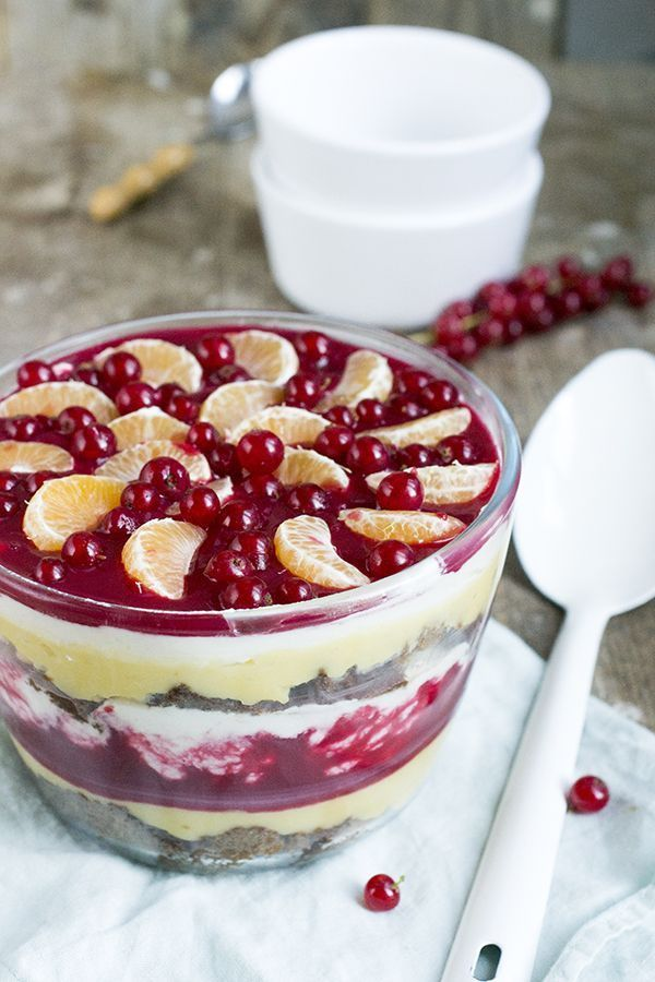 kersttrifle als kerst toetje