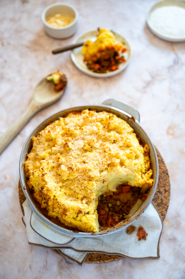 cottage pie met gehakt en aardappelpuree