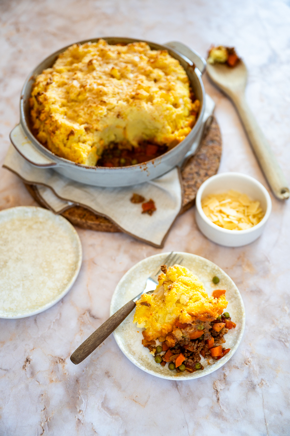 cottage pie met gehakt en aardappelpuree