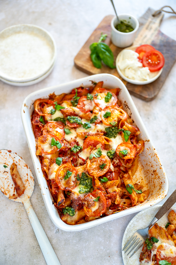 vegetarische recepten pasta ovenschotel