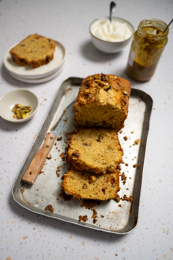 Pistache cake met witte chocolade