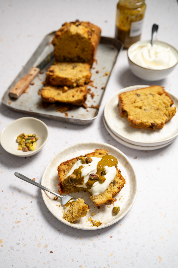 Pistache cake met witte chocolade