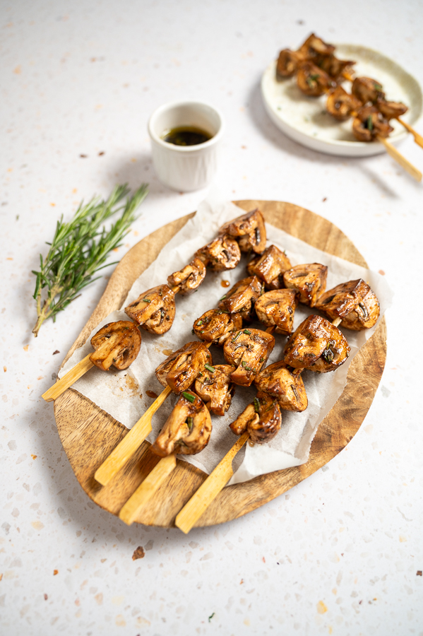 Champignonspiesjes met balsamicoazijn