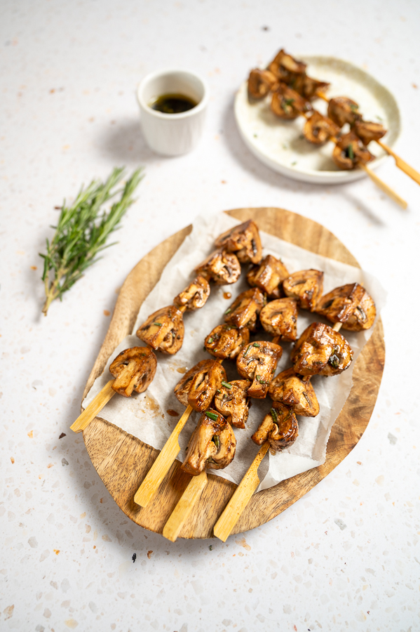 Champignonspiesjes met balsamicoazijn