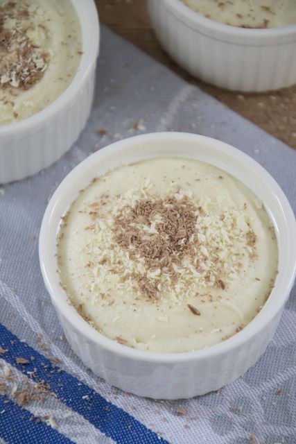 Witte chocolade mousse
