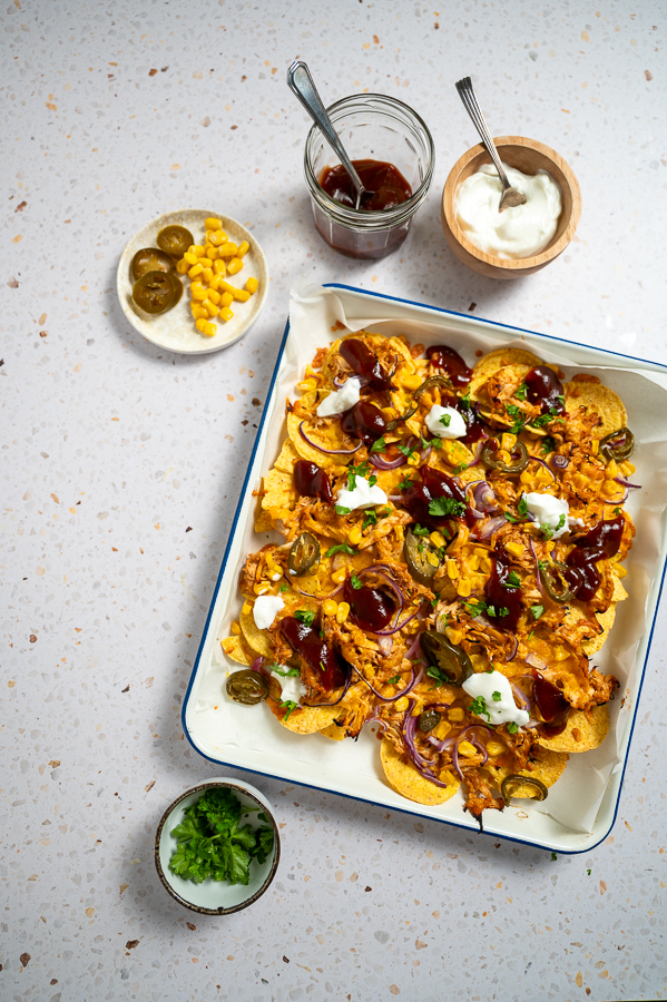 BBQ Chicken nacho's