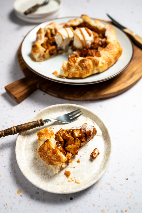 Appelgalette met karamel