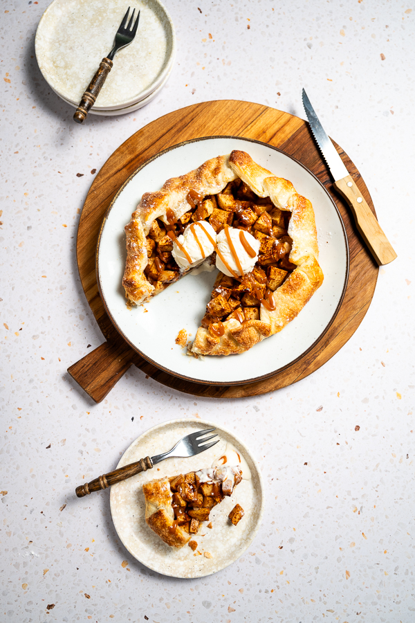 Appelgalette met karamel