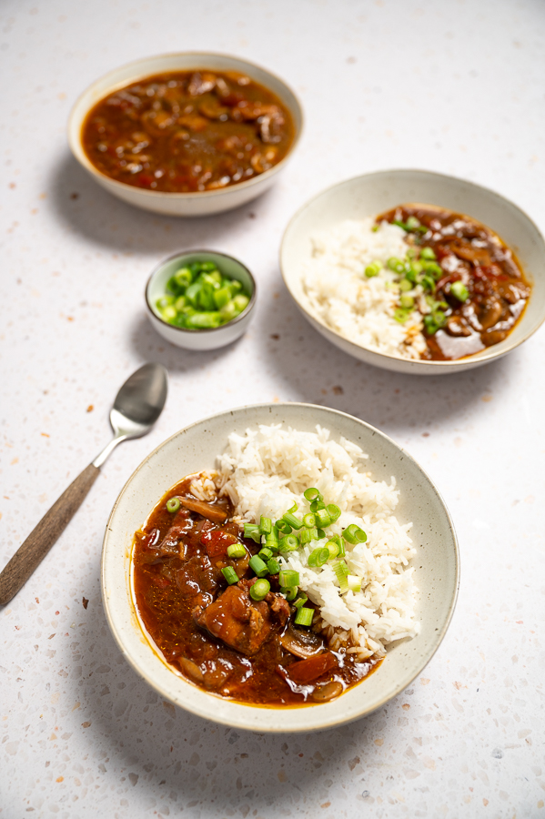 Stoofpotje van kip met ketjapsaus