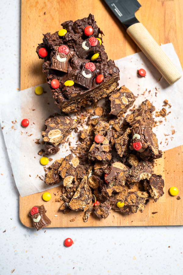 Sinterklaas Rocky Road - met kruidnoten en gevuld speculaas
