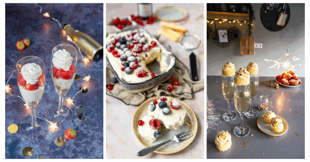Feestelijke hapjes met champagne
