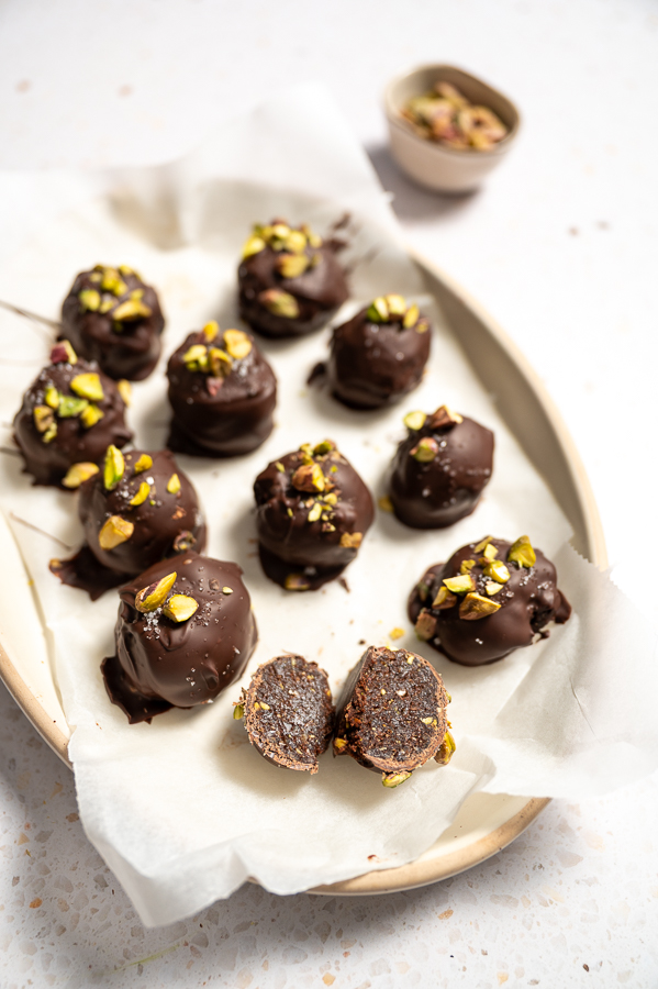 Brownie balls met pistache