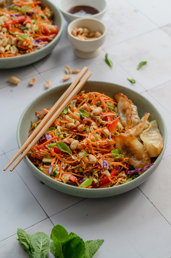 Oosterse Gyoza salade