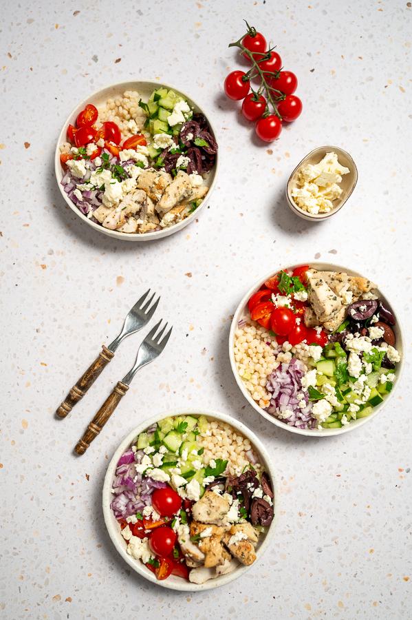 Parelcouscous met mediterrane kip