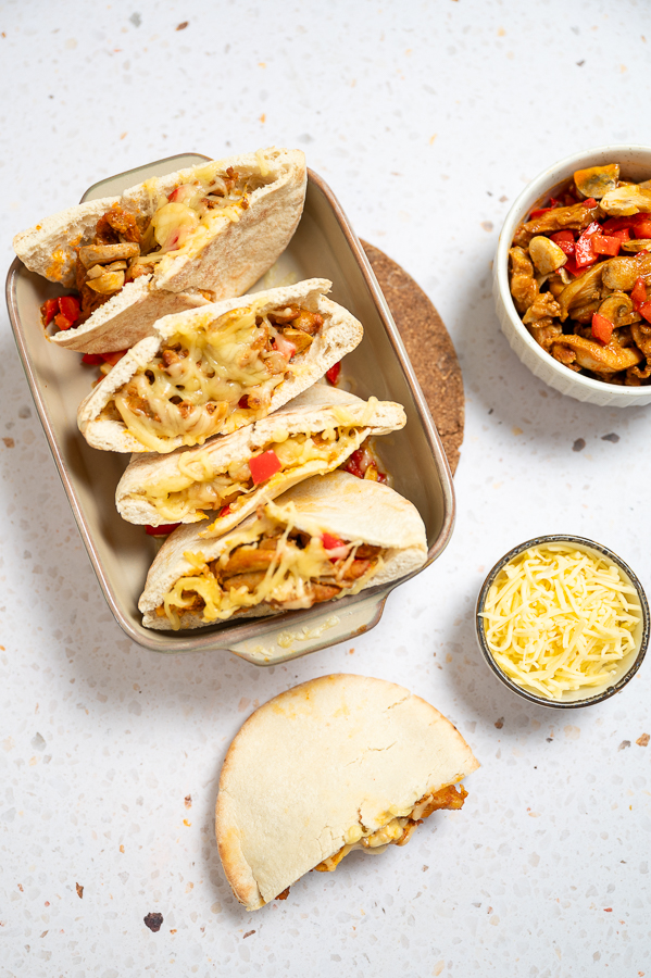 Pita shoarma uit de oven