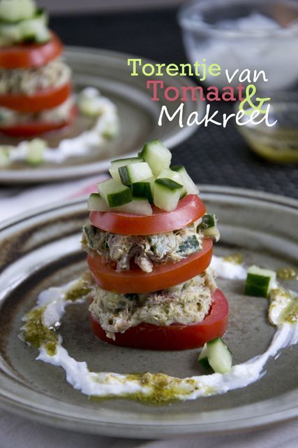 Tomaat/Makreel torentjes