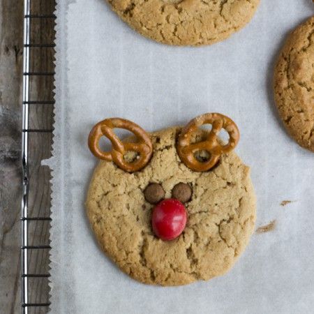Rudolf koekjes, pindakaas koekjes, kerst koekjes