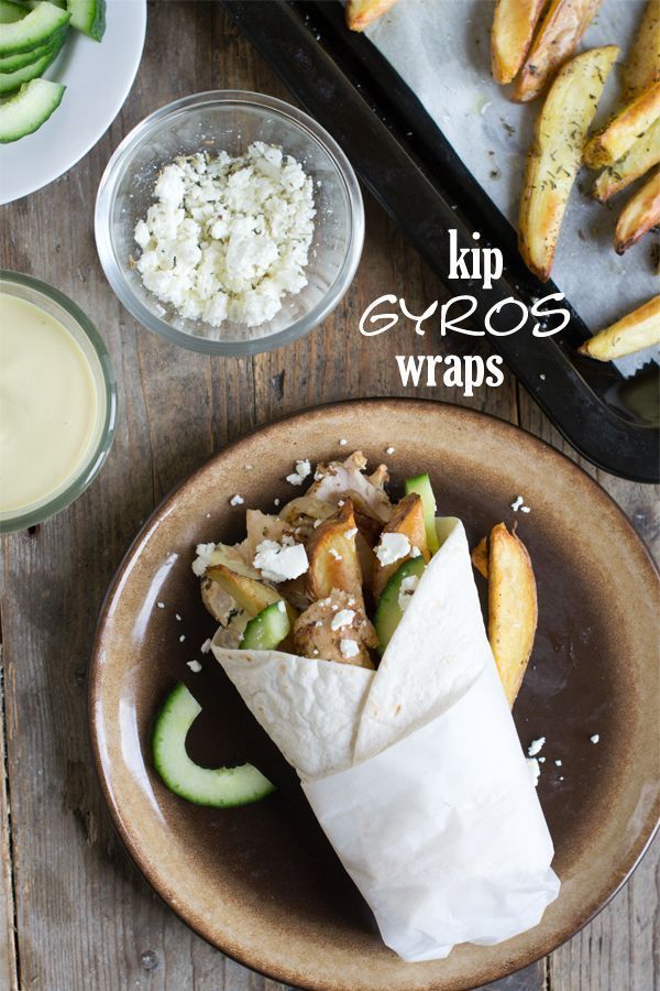 Kip Wrap Gyros Style Brenda Kookt!