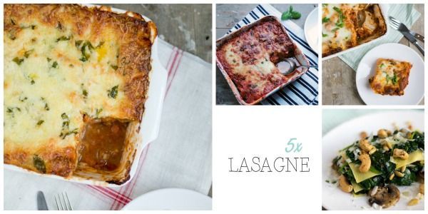 5x Lasagne, 5 lasagne collage