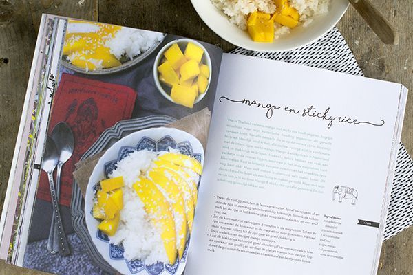 Mango en sticky rice uit reishonger
