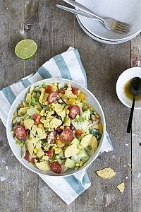 Mexicaanse salade met nacho