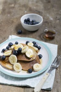 Ontbijtpannenkoekjes van banaan