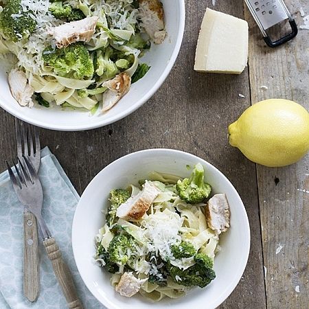 Recept citroenpasta met broccoli kip