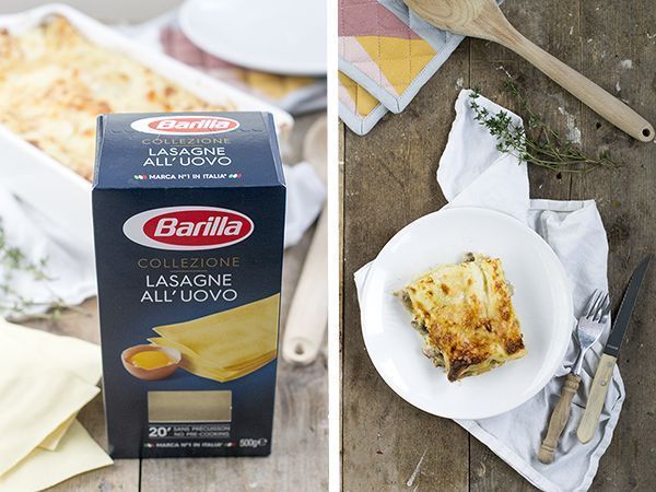 Barilla recept lasagne met witte saus