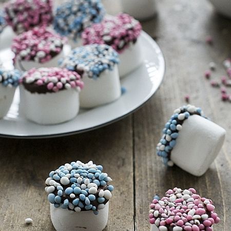 Kraamhapje marshmallow met chocolade