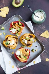 Mexicaanse gevulde paprika's