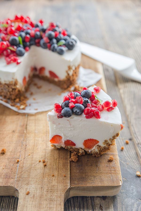 Lactosevrije cheesecake met zomerfruit