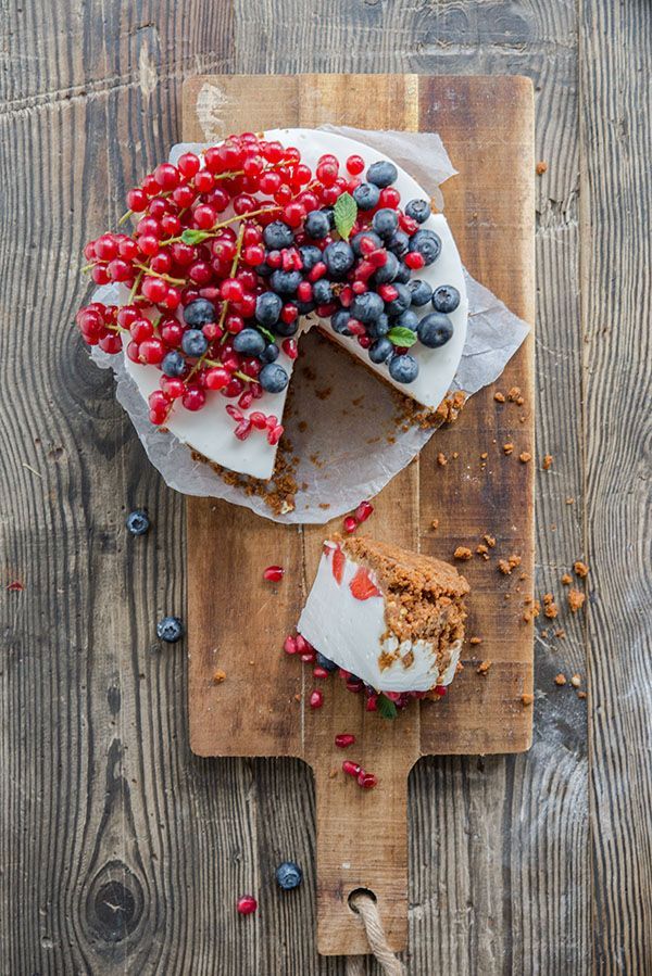 Lactosevrije cheesecake met zomerfruit